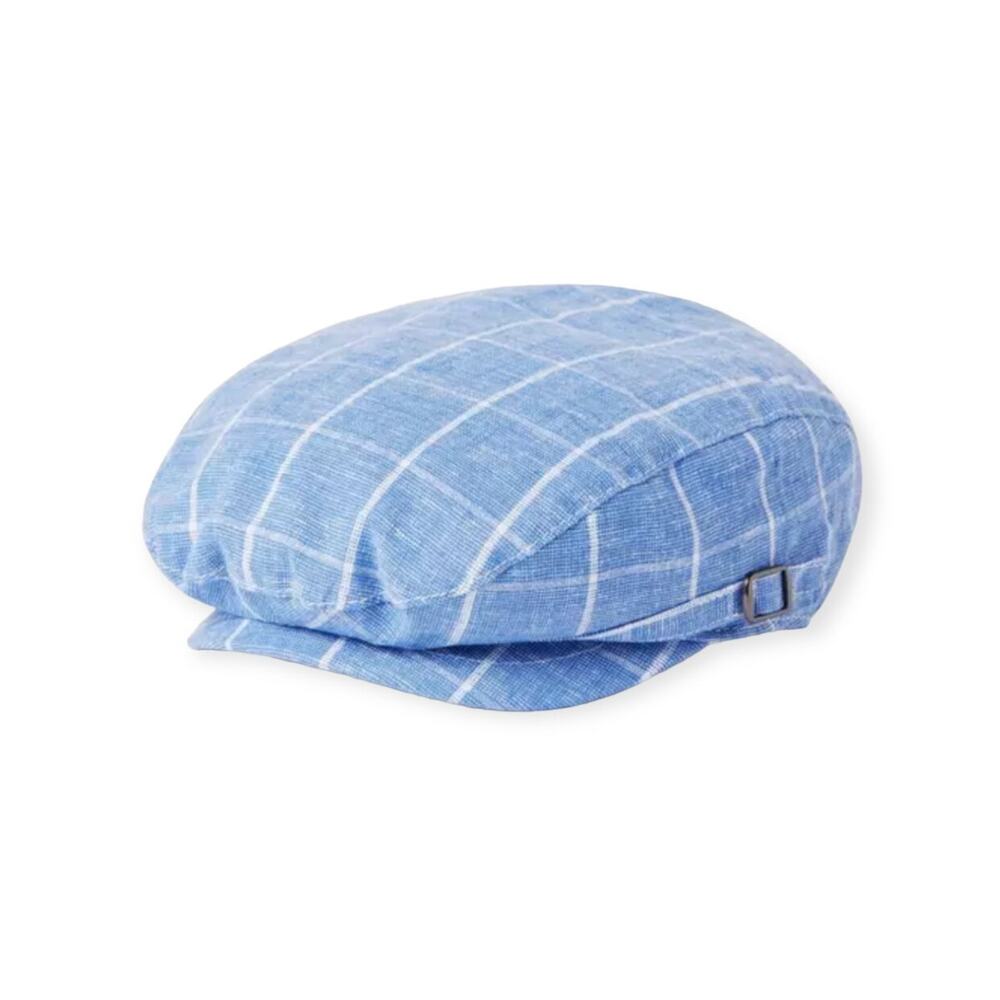 Janie and Jack NWT 4/5 Yrs Tattersall Linen Newsboy Cap